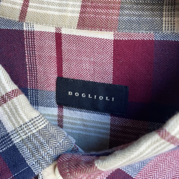 Boglioli Long-Sleeve Plaid Button Down - Picture 2 of 6
